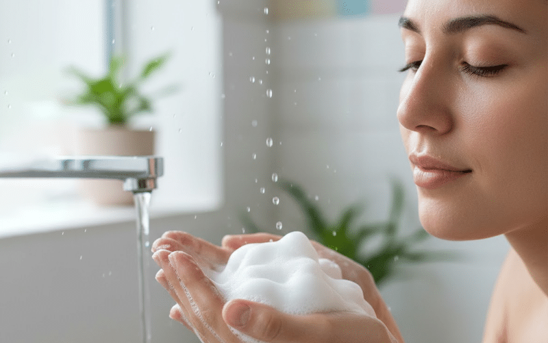 “Gentle face wash for clear skin that cleans pores and boosts natural radiance”
