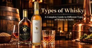 Types of whisky from different whisky categories